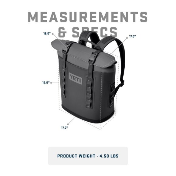 Yeti Hopper M12 Backpack Cooler With Leakproof Insulation & Magshield Access - Picture 7 of 12